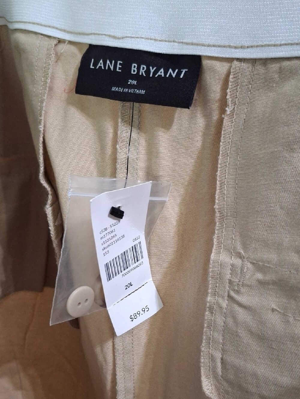 Lane Bryant Wide-Leg Chino Pants 20L Nwt - Picture 6 of 6
